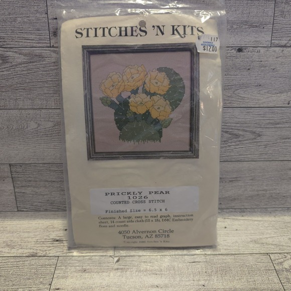 Stitches 'N Kits Other - Stitches N Kits Prickly Pear Counted Cross Stitch Kit 1986 Sealed